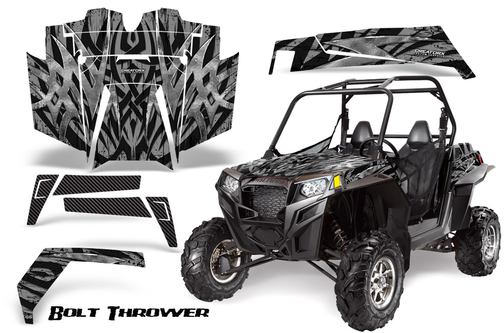 RZR 900 2011 Graphics Kit Bolt Thrower Silver